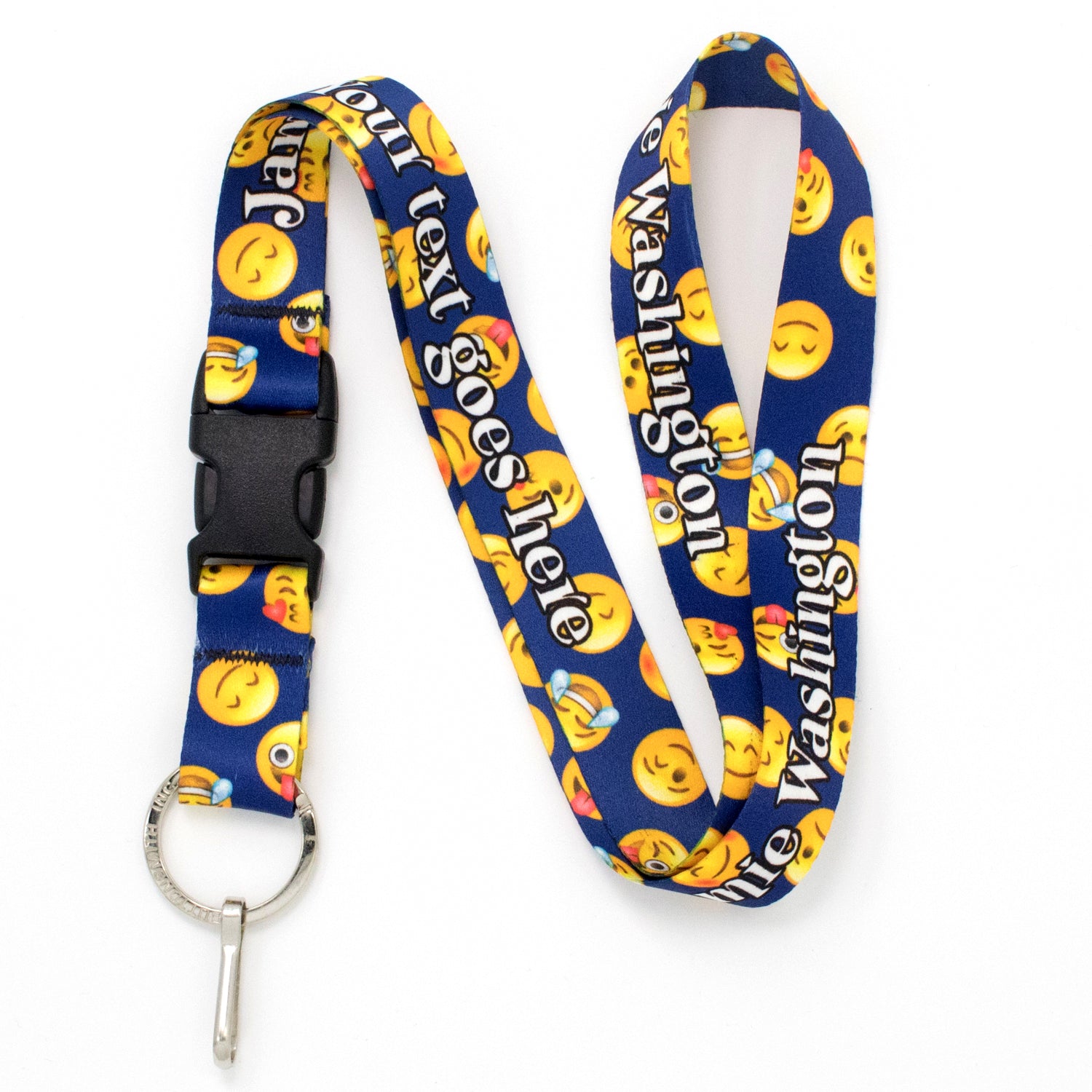 Buttonsmith Emoji Blue Custom Dog Collar - Made in USA – Buttonsmith Inc.