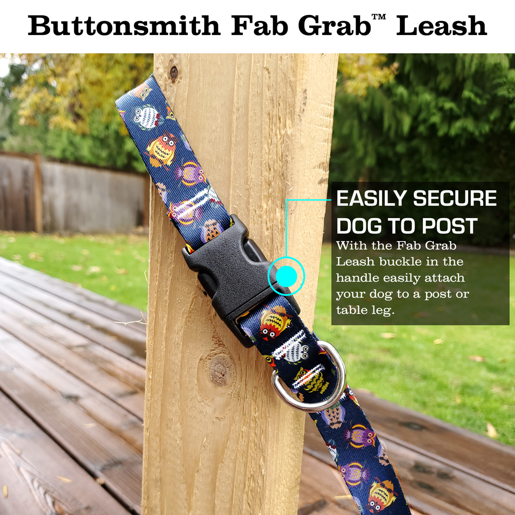 Wise Owls Fab Grab Leash - Made in USA