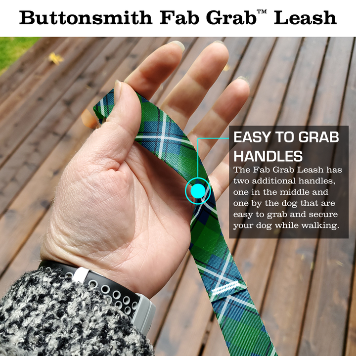 Irvine Plaid Fab Grab Leash - Made in USA