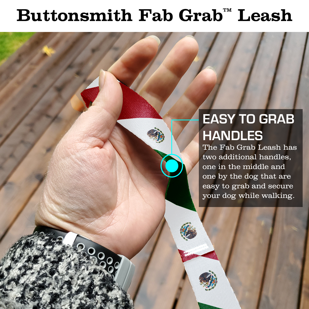 Mexican Flag Fab Grab Leash - Made in USA