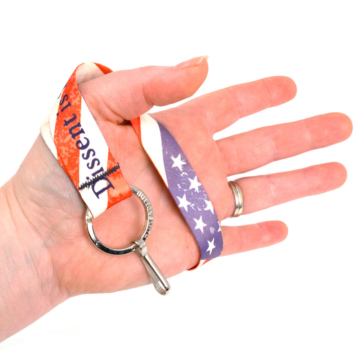 Buttonsmith Dissent Wristlet Lanyard Made in USA - Buttonsmith Inc.