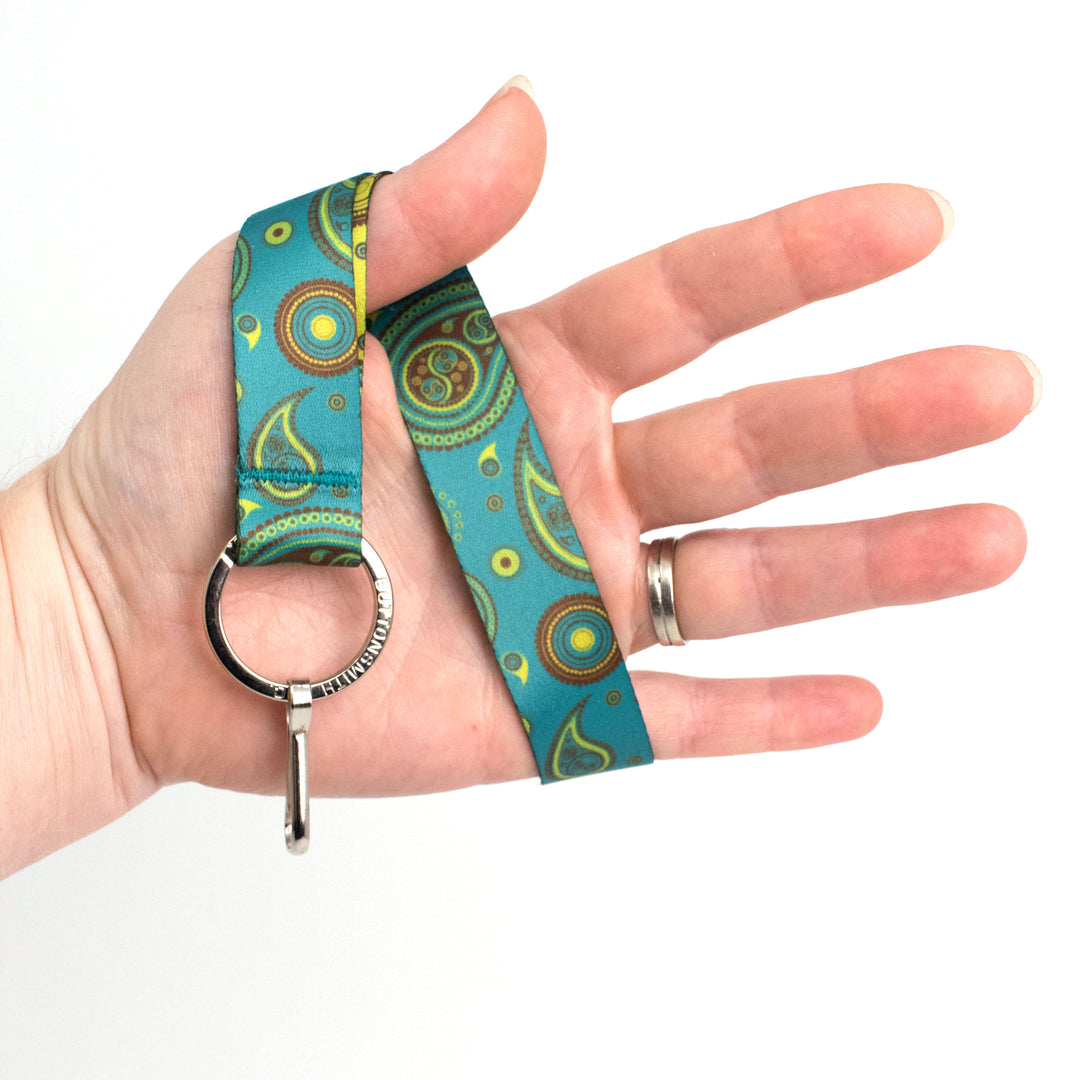 Buttonsmith Paisley Wristlet Lanyard Made in USA - Buttonsmith Inc.