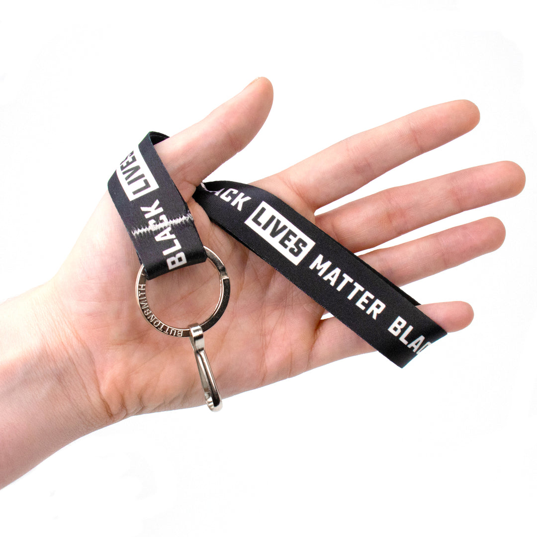 Buttonsmith Black Lives Matter Wristlet Lanyard - Made in USA - Buttonsmith Inc.