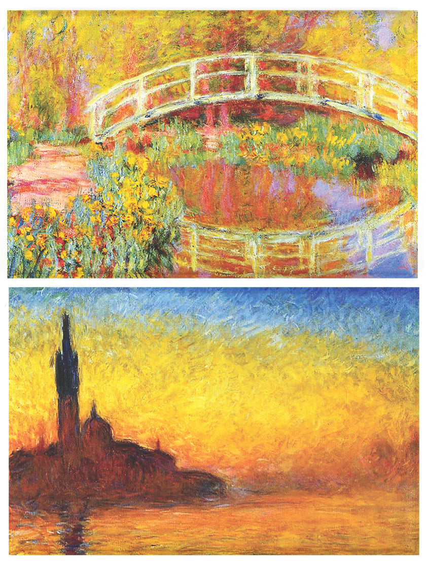 Buttonsmith® Claude Monet Bridges Refrigerator Magnet Set - Made in the USA - Buttonsmith Inc.