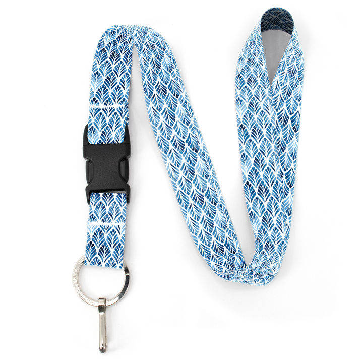 Blue Fans Premium Lanyard - with Buckle and Flat Ring - Made in the USA