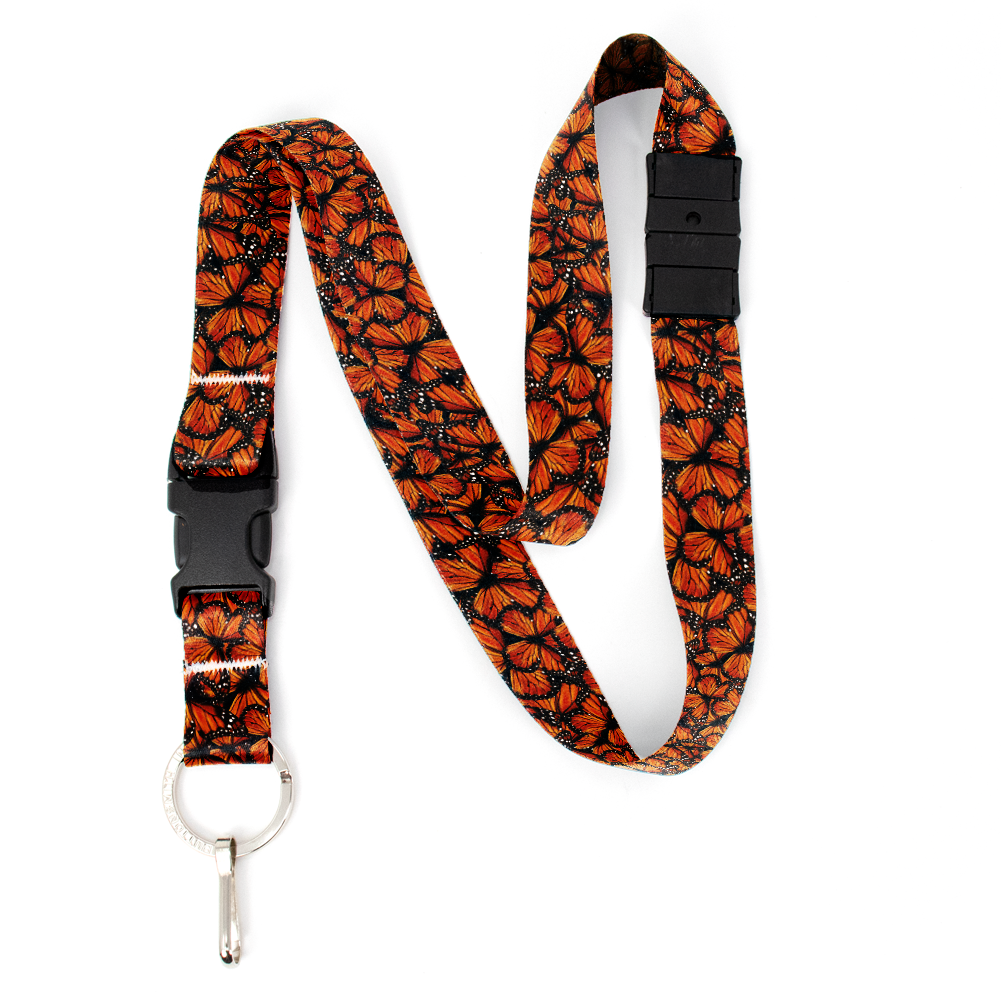 Monarch Breakaway Lanyard - with Buckle and Flat Ring - Made in the USA