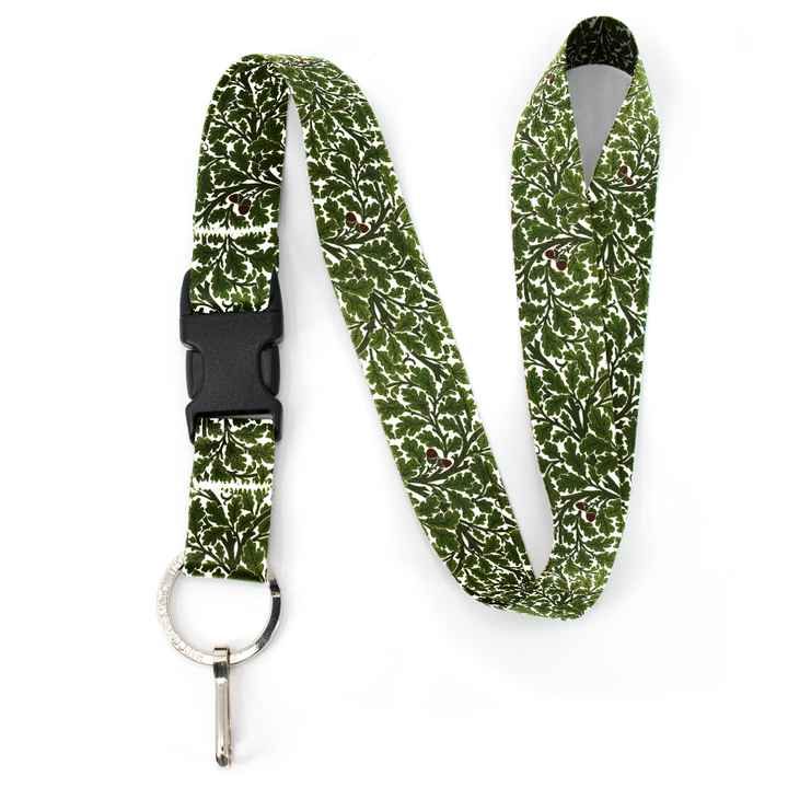 Morris Oak Premium Lanyard - with Buckle and Flat Ring - Made in the USA