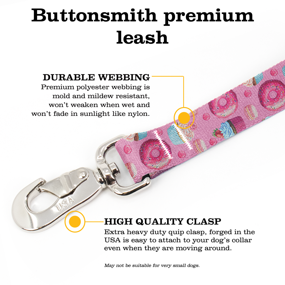 Sugar Sugar Pink Fab Grab Leash - Made in USA