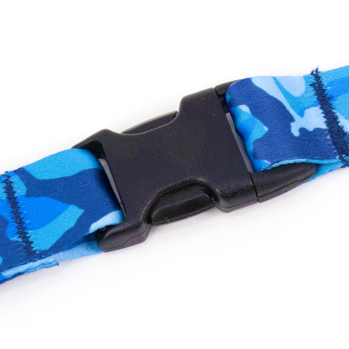 Buttonsmith Blue Camo Lanyard - Made in USA - Buttonsmith Inc.