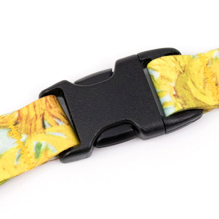 Buttonsmith Van Gogh Sunflower Premium Lanyard - Made in USA - Buttonsmith Inc.