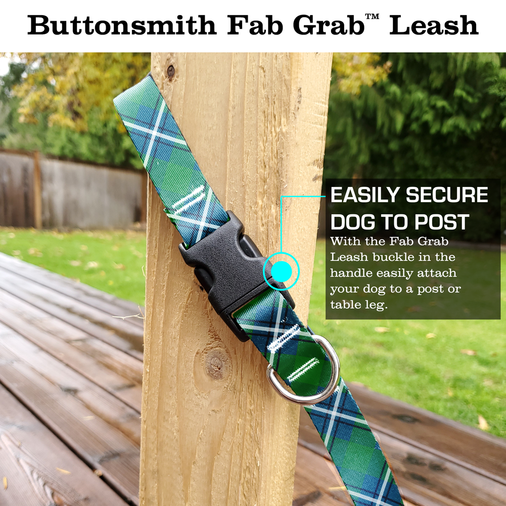 Irvine Plaid Fab Grab Leash - Made in USA