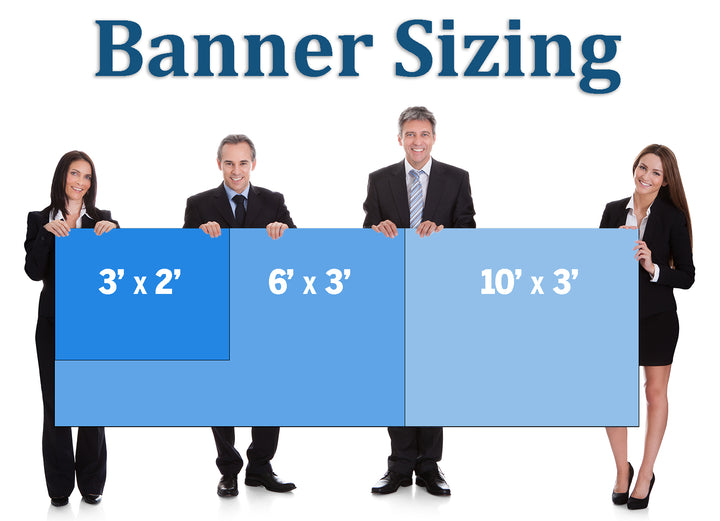 Custom 3' x 6' Banner - Design Your Own - Hemmed & Grommeted - Indoor/Outdoor - Printed and Assembled in USA - Buttonsmith Inc.