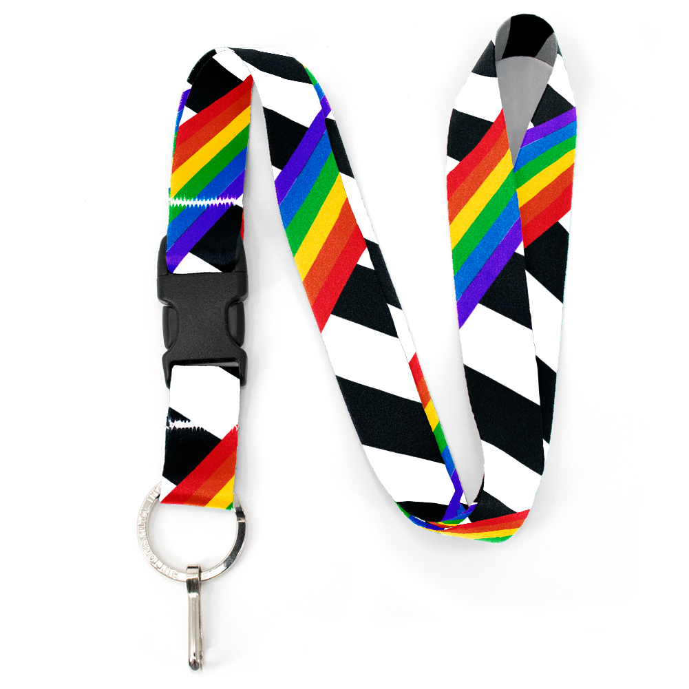 Pride Flag Premium and Breakaway Lanyards - Made in USA