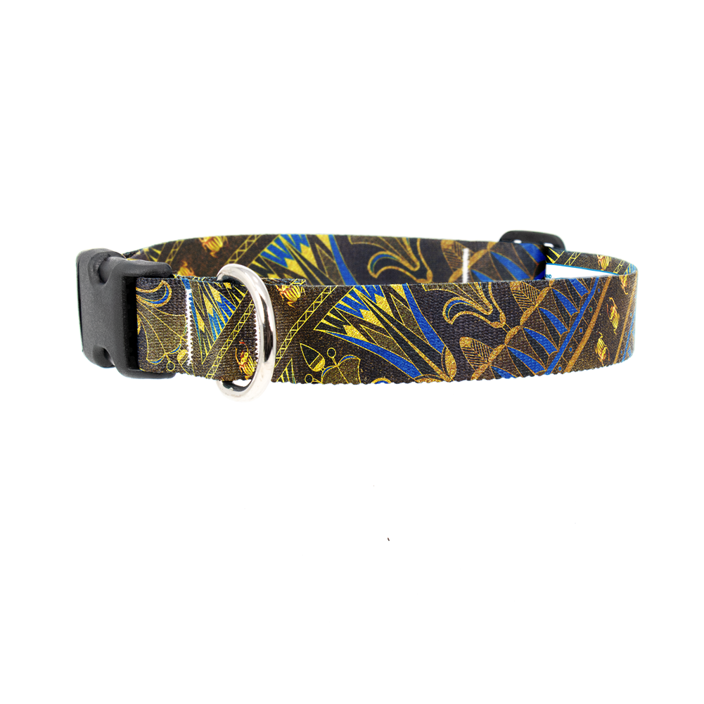 Egyptian Scarabs Dog Collar - Made in USA