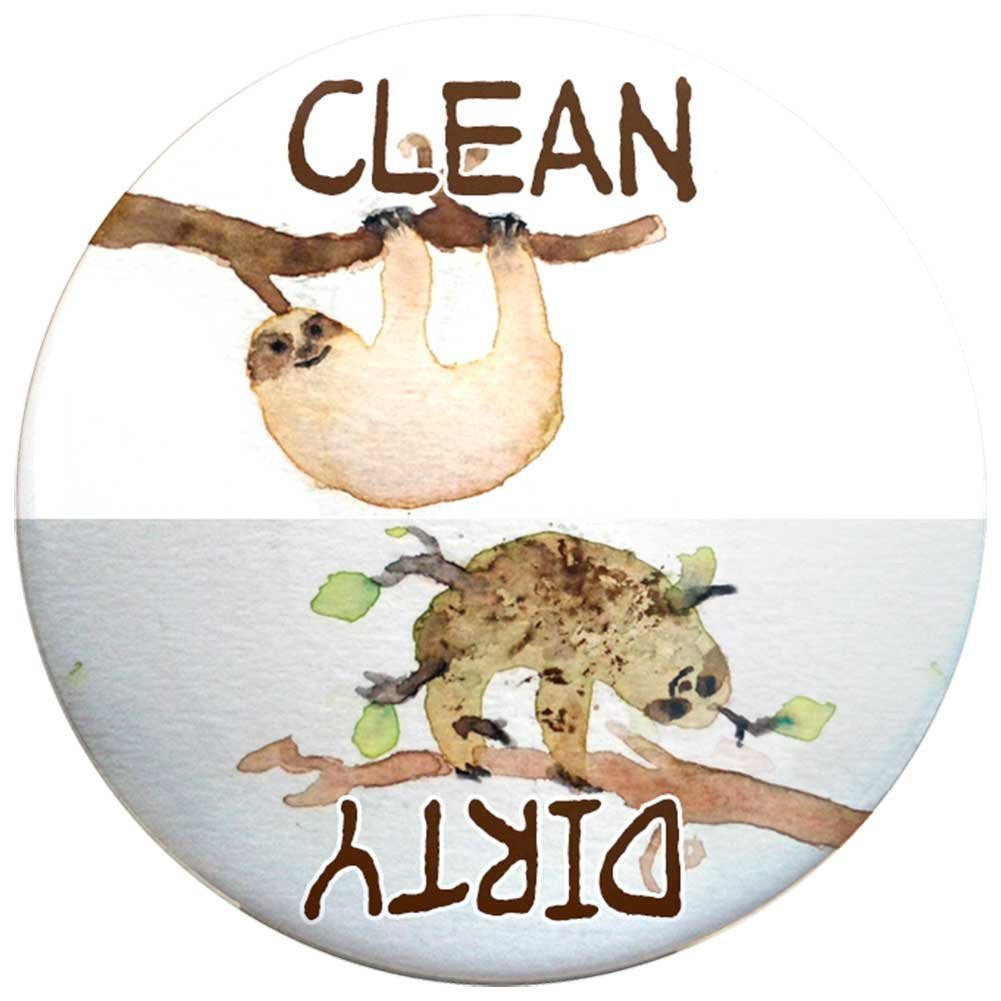 Funny Panda & Bear Dishwasher Magnet Clean Dirty Sign, Kitchen Organization and Storage, Clean Dirty Magnet for Dishwasher, First Apartment Must