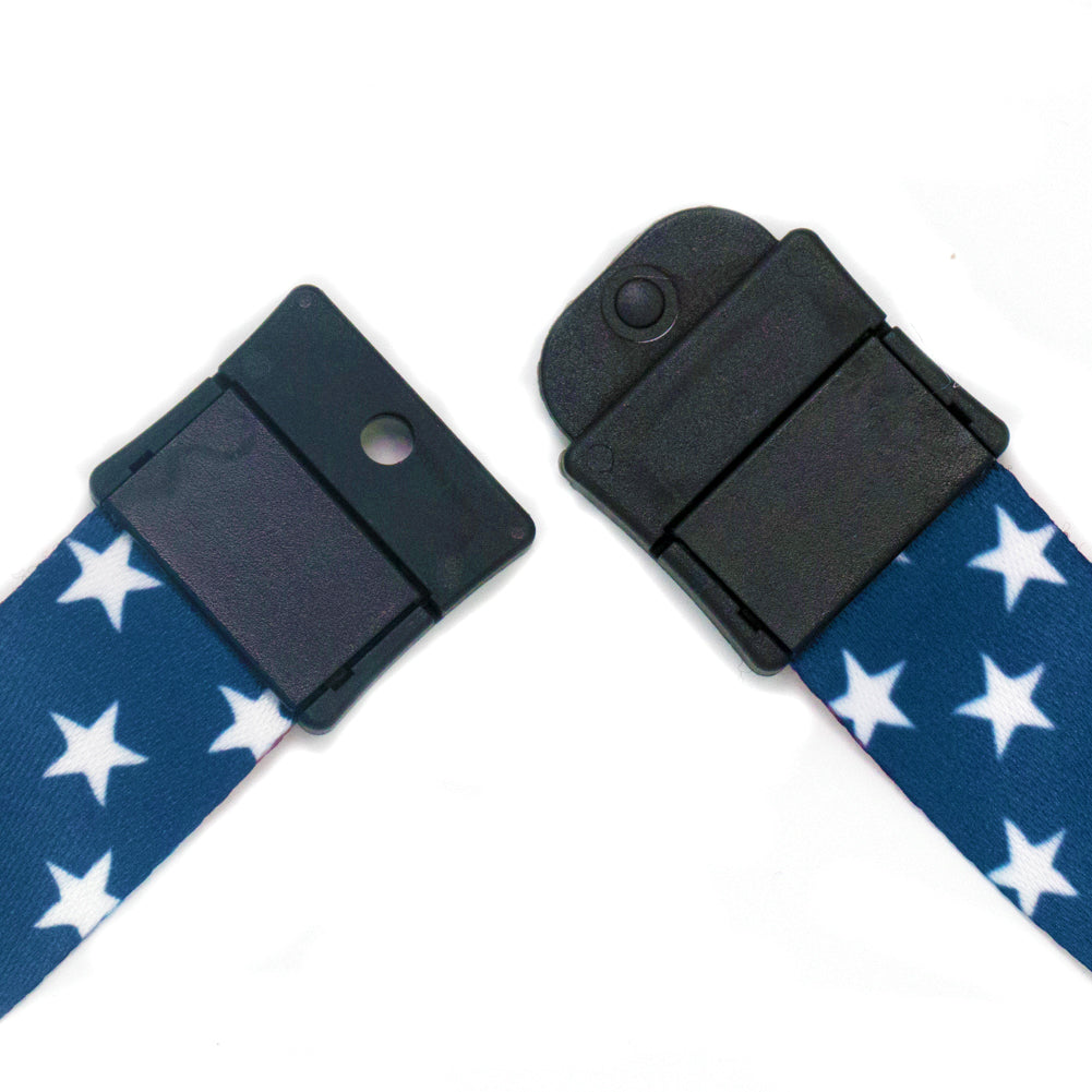 Buttonsmith Stars & Stripes Breakaway Lanyard - Made in USA - Buttonsmith Inc.