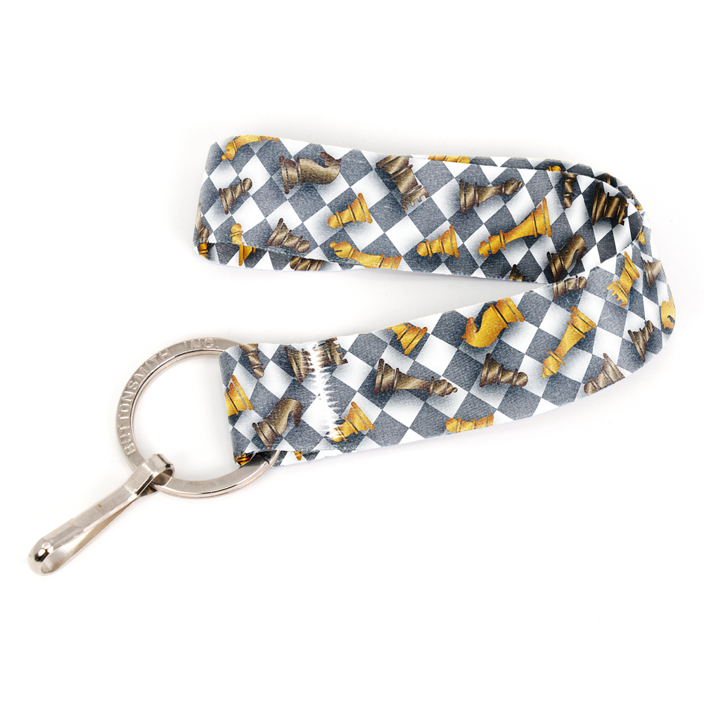 Checkmate Wristlet Lanyard - with Buckle and Flat Ring - Made in the USA