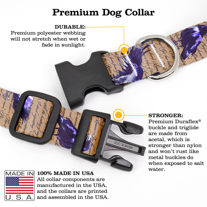 Nevermore Dog Collar - Made in USA