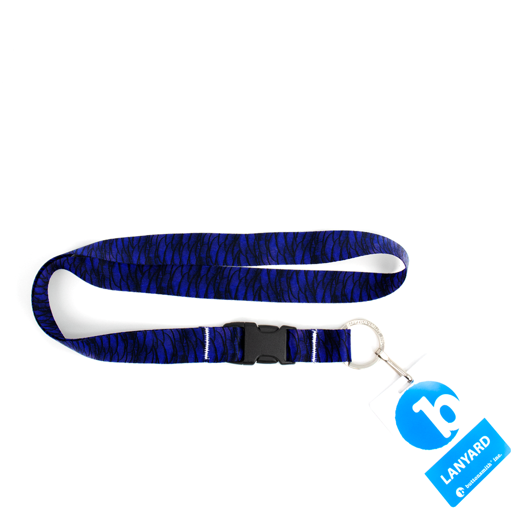 Buttonsmith Purple Martin Premium Lanyard - with Buckle and Flat Ring ...