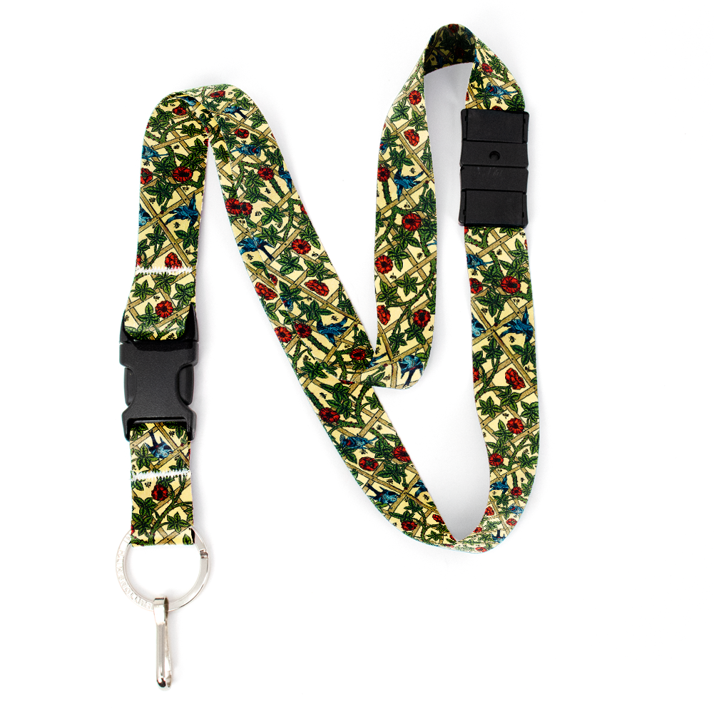 Buttonsmith Morris Trellis Breakaway Lanyard - with Buckle and Flat ...