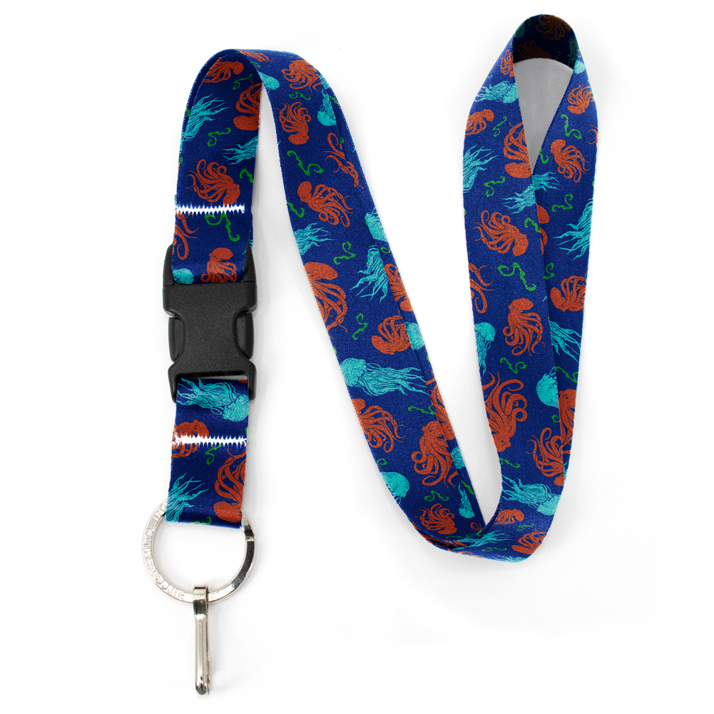 Deepwater Denizens Premium Lanyard - with Buckle and Flat Ring - Made in the USA