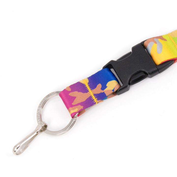 Buttonsmith Rainbow Camo Custom Lanyard Made in USA - Buttonsmith Inc.