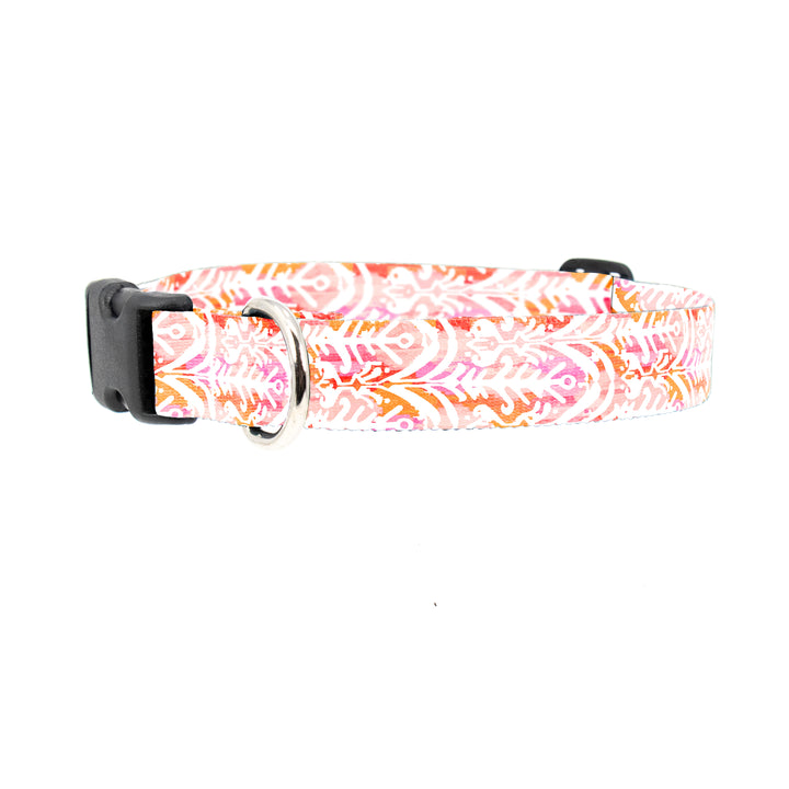 Ikat Rose Dog Collar - Made in USA