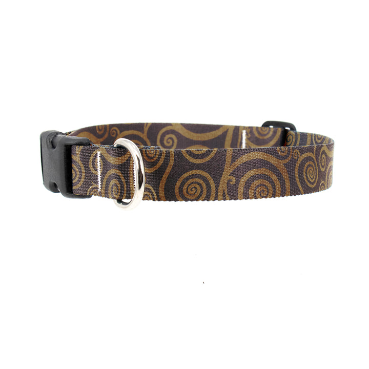 Swirls Topaz Dog Collar - Made in USA