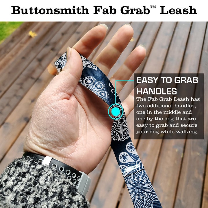 Denim Lace Fab Grab Leash - Made in USA