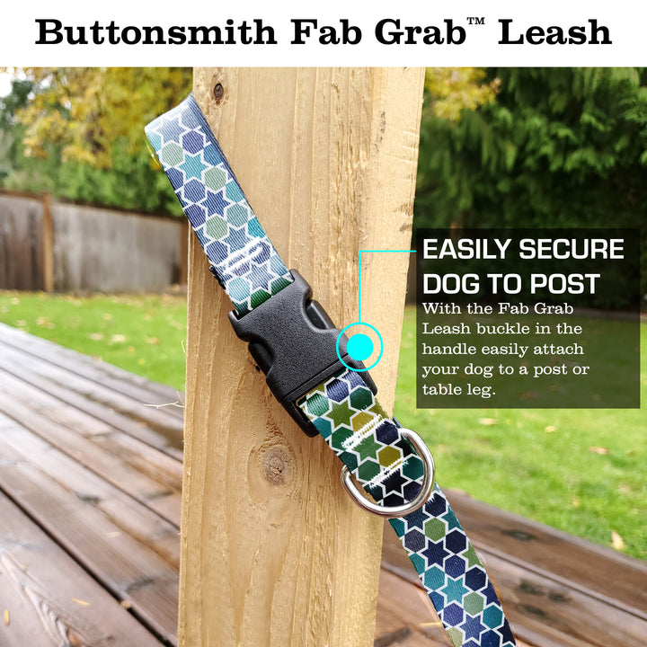 Geometric Stars Fab Grab Leash - Made in USA