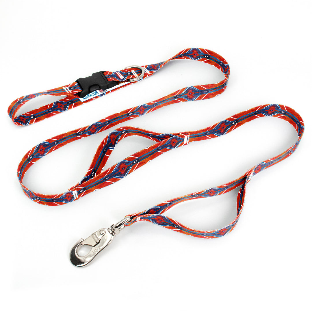 Ikat Blanket Fab Grab Leash - Made in USA