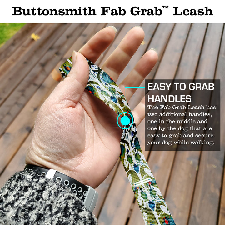 Ikat Cucumber Fab Grab Leash - Made in USA