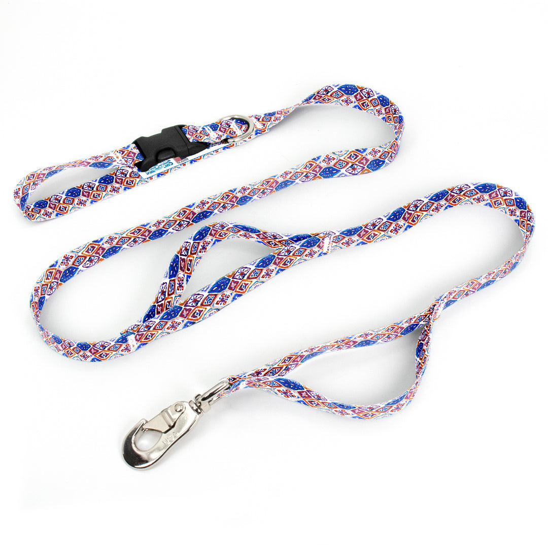 Ikat Mosaic Fab Grab Leash - Made in USA