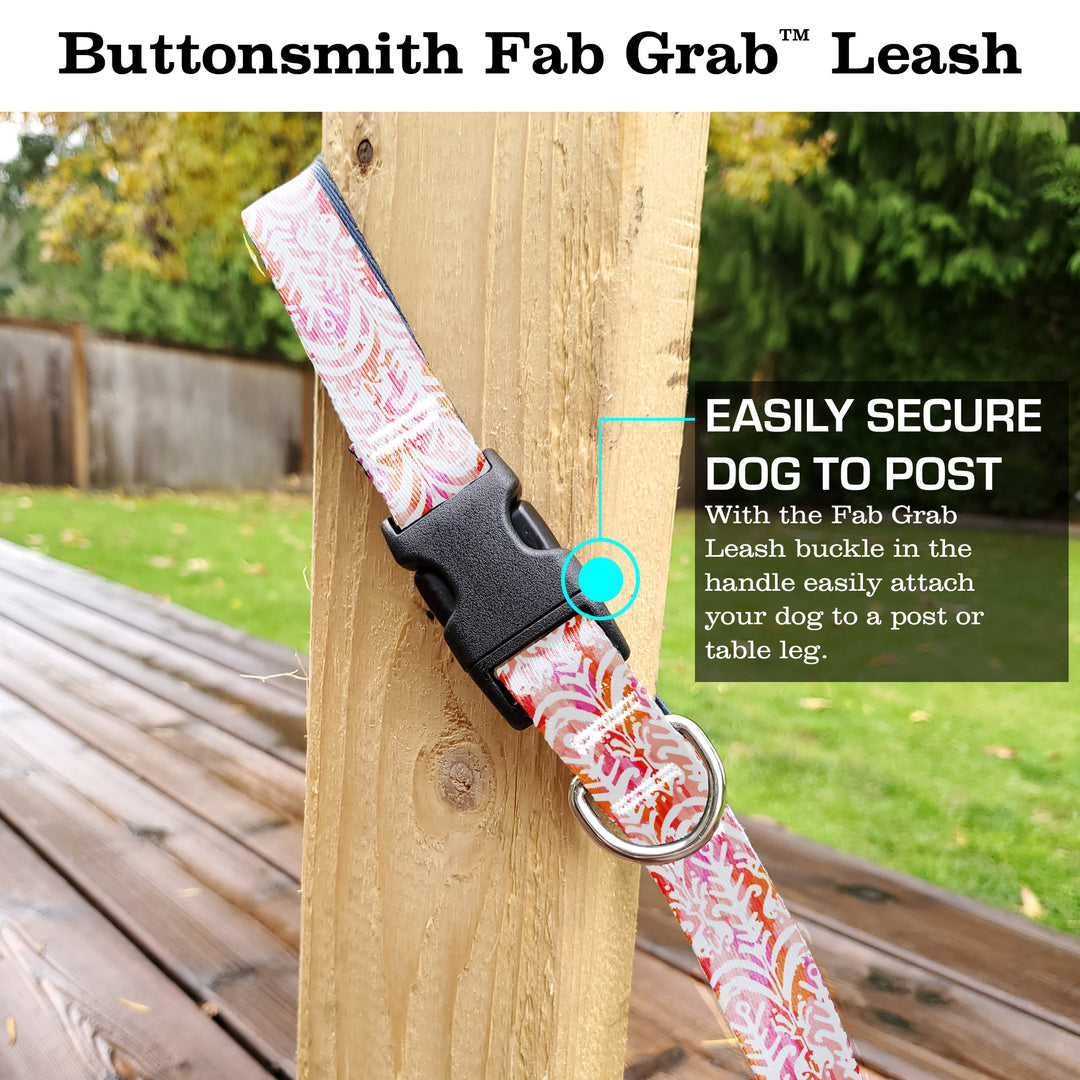 Ikat Rose Fab Grab Leash - Made in USA