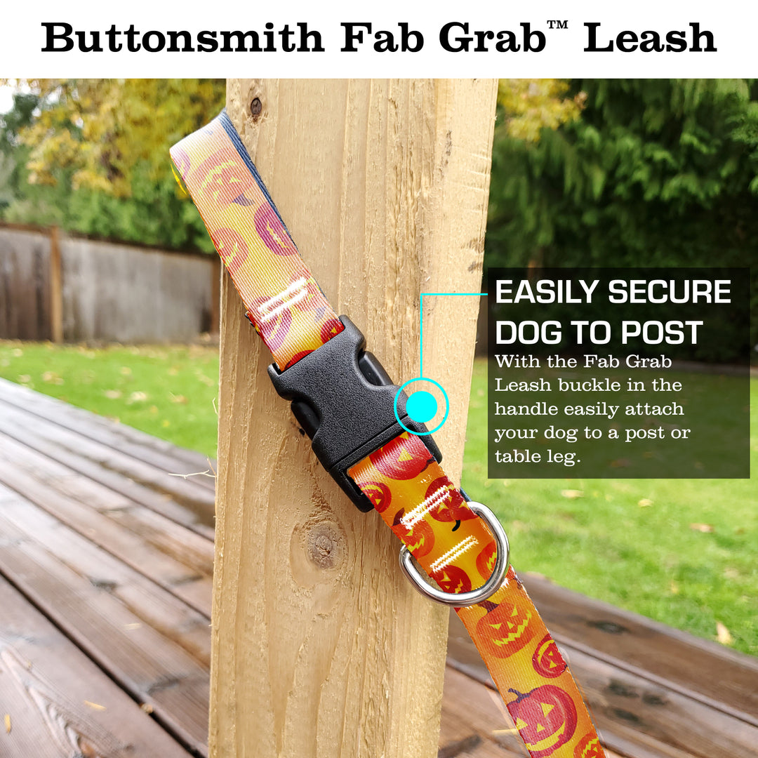 Jack O Lantern Fab Grab Leash - Made in USA