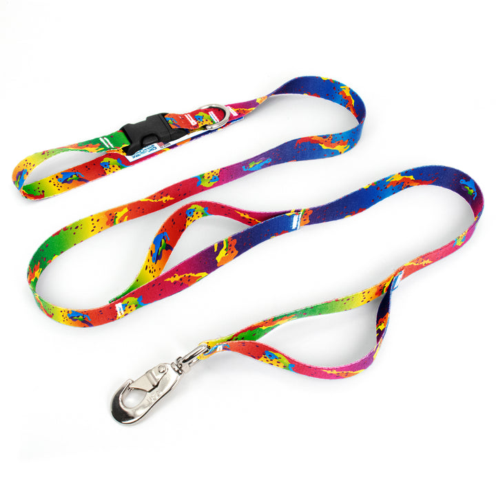 Rainbow Camo Chip Fab Grab Leash - Made in USA