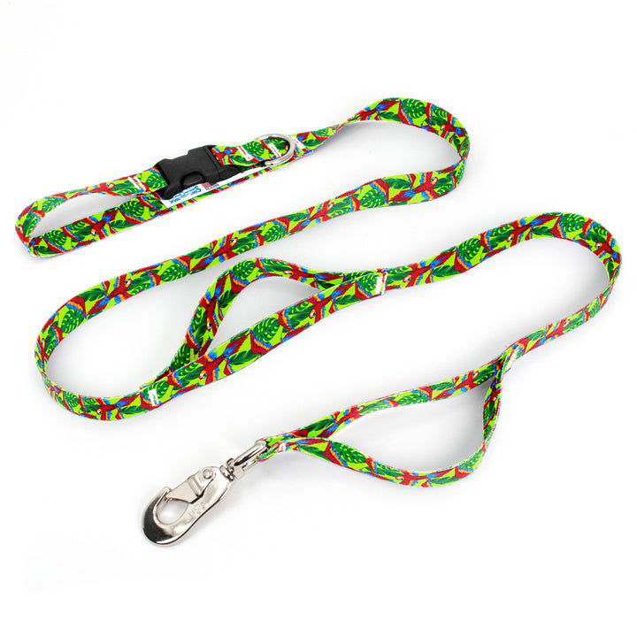 Scarlet Macaw Fab Grab Leash - Made in USA