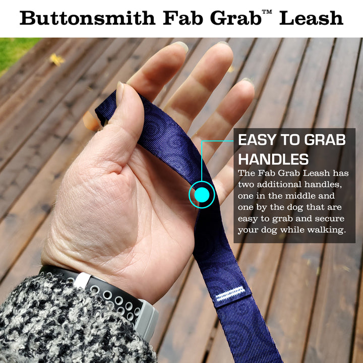 Swirls Amethyst Fab Grab Leash - Made in USA