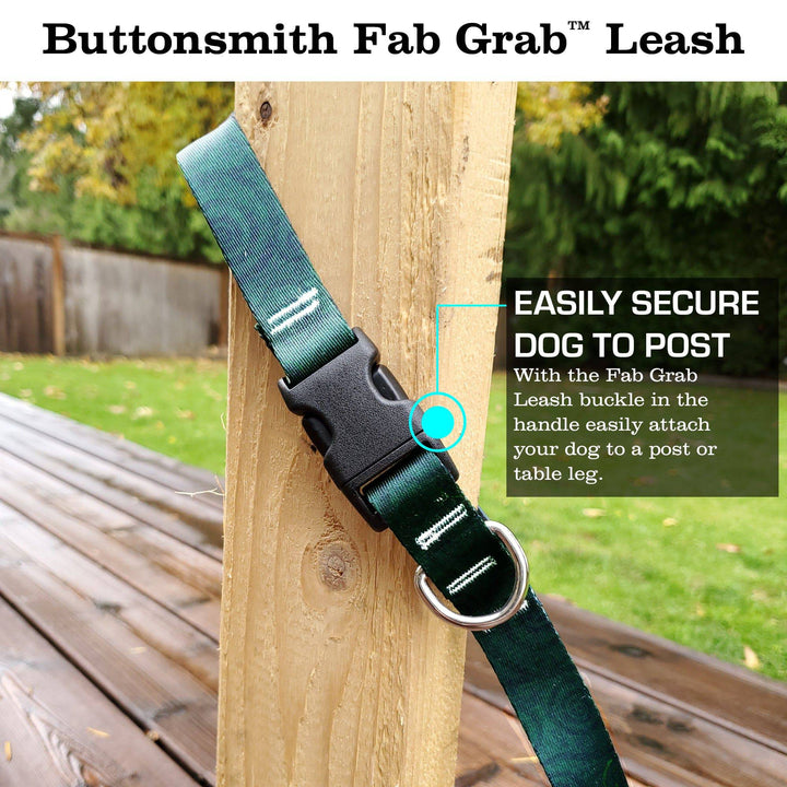 Swirls Emerald Fab Grab Leash - Made in USA