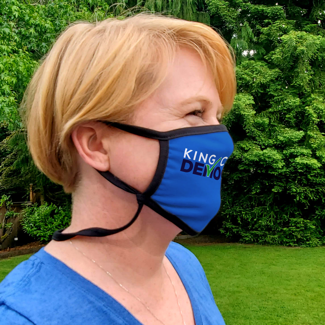 King County Democrats Cloth Face Mask - Buttonsmith Inc.