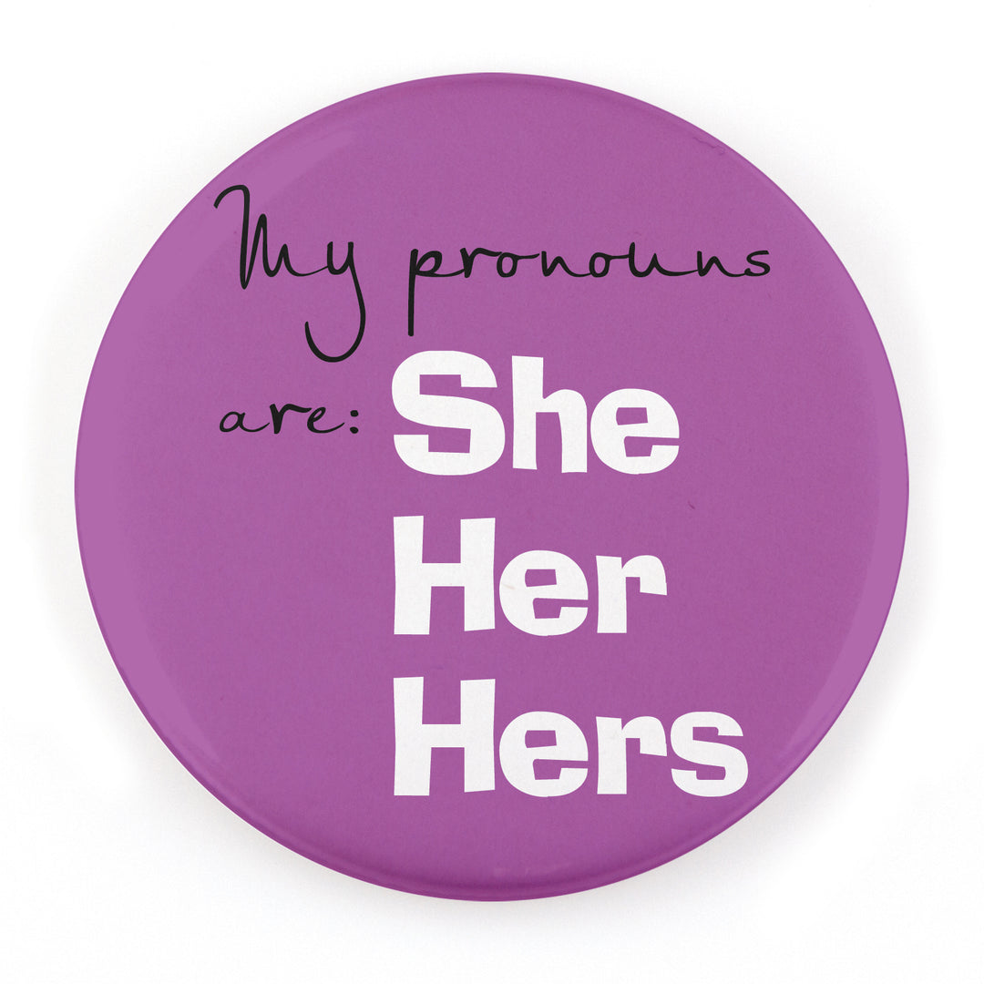 Casual 2.25" Pronoun Buttons