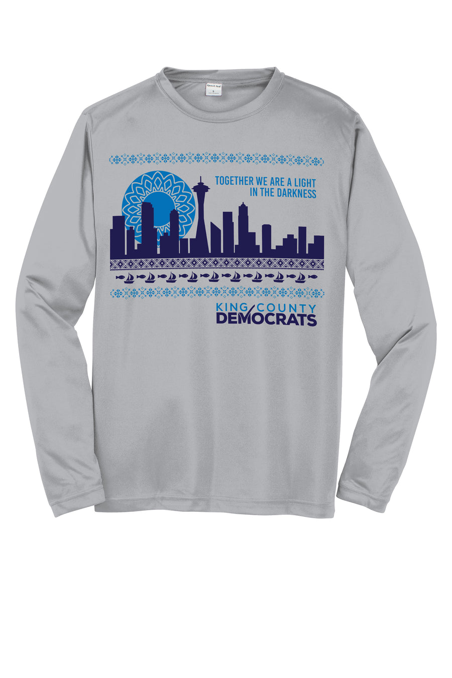 King County Democrats Long Sleeve T-Shirt - Buttonsmith Inc.