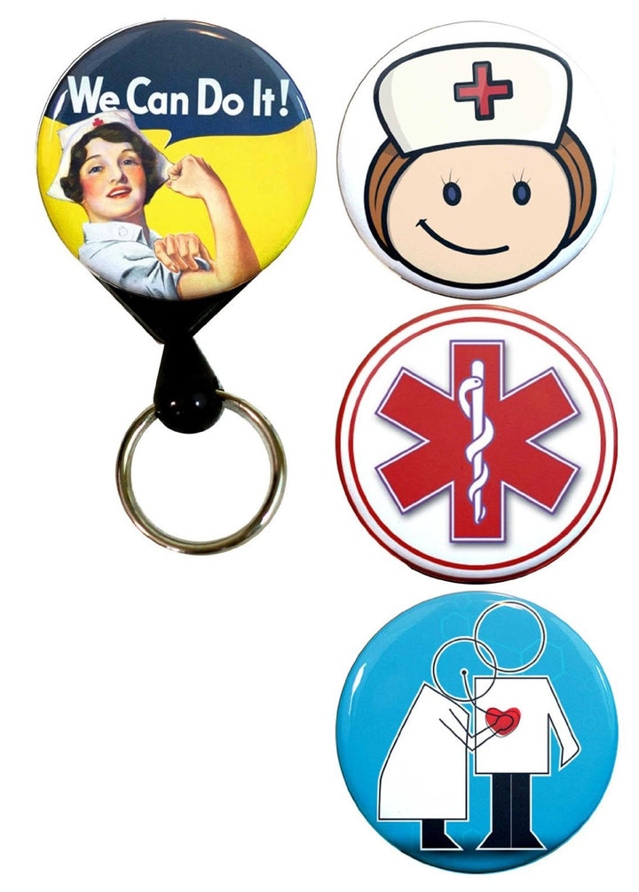 Buttonsmith® Nursing Tinker Reel® Badge Reel – Made in USA - Buttonsmith Inc.