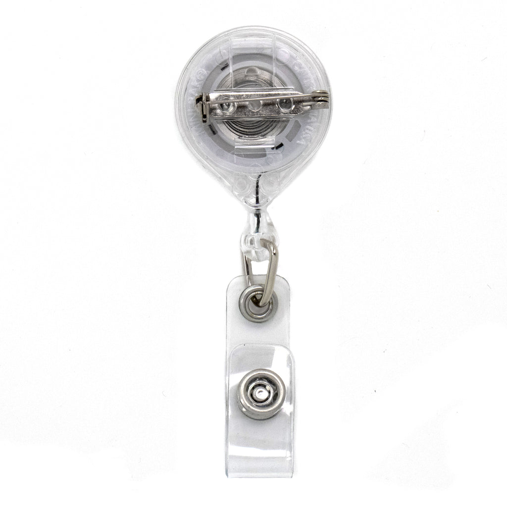 Buttonsmith Deluxe Retractable Badge Reel With Pin Back and Extra-Long –  Buttonsmith Inc.
