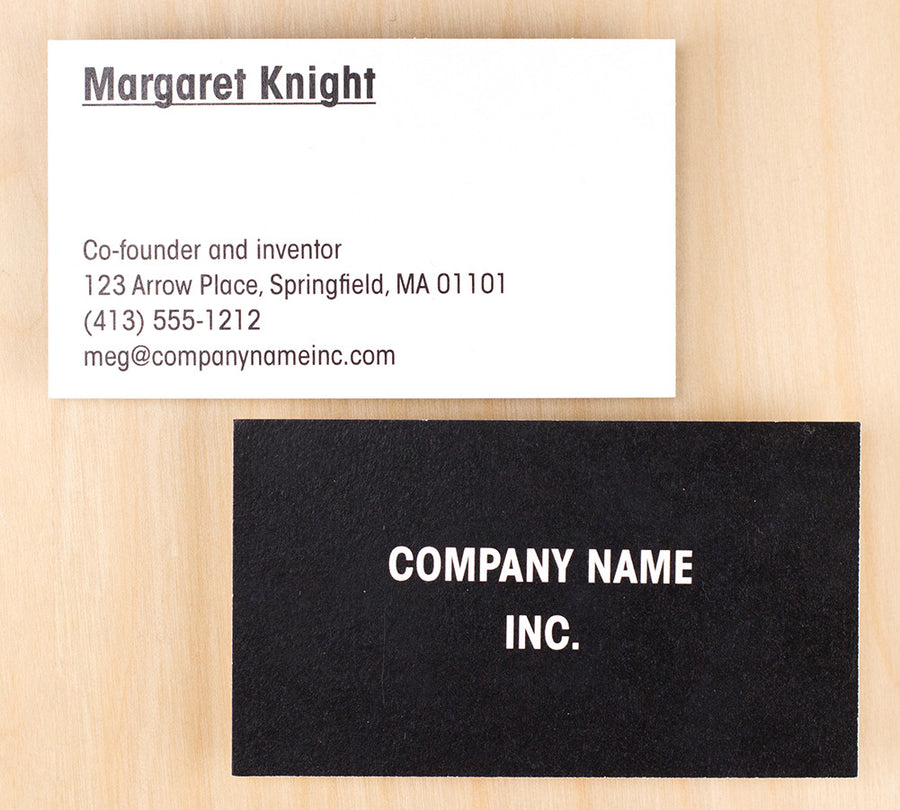 Custom Premium Business Cards - Basic Black - Buttonsmith Inc.