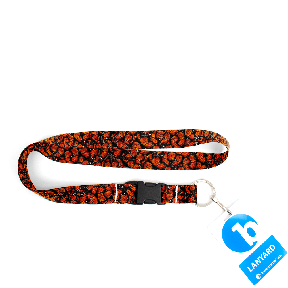 Monarch Premium Lanyard - with Buckle and Flat Ring - Made in the USA