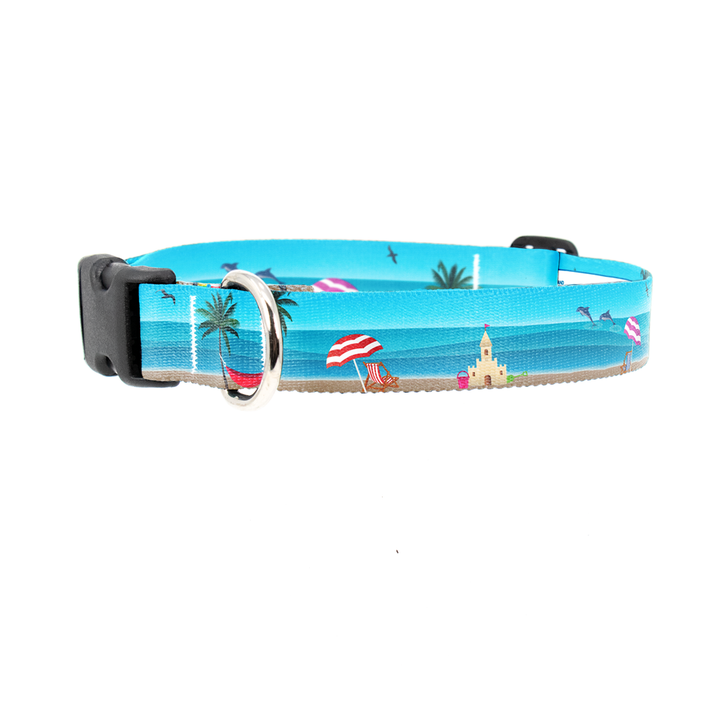 Life's a Beach Dog Collar - Made in USA