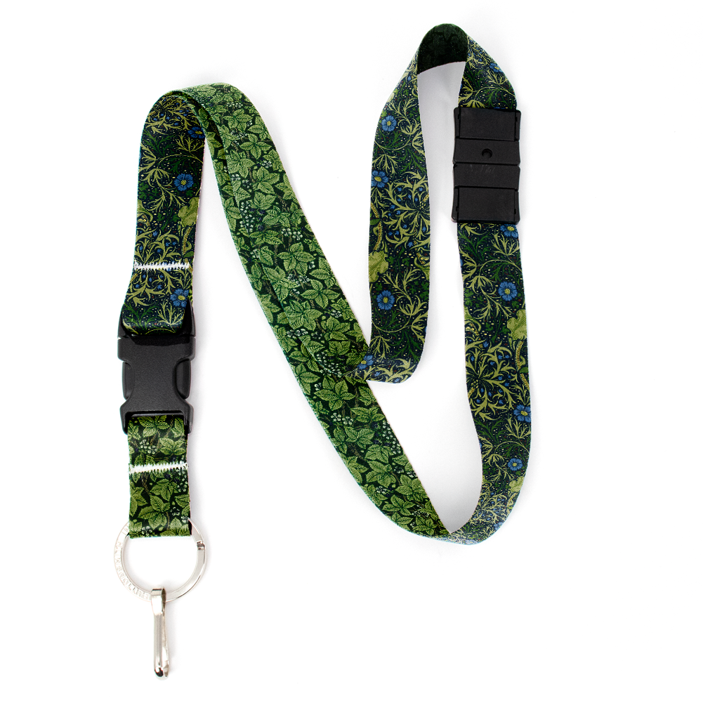 Buttonsmith Morris Seaweed Breakaway Lanyard - with Buckle and Flat ...