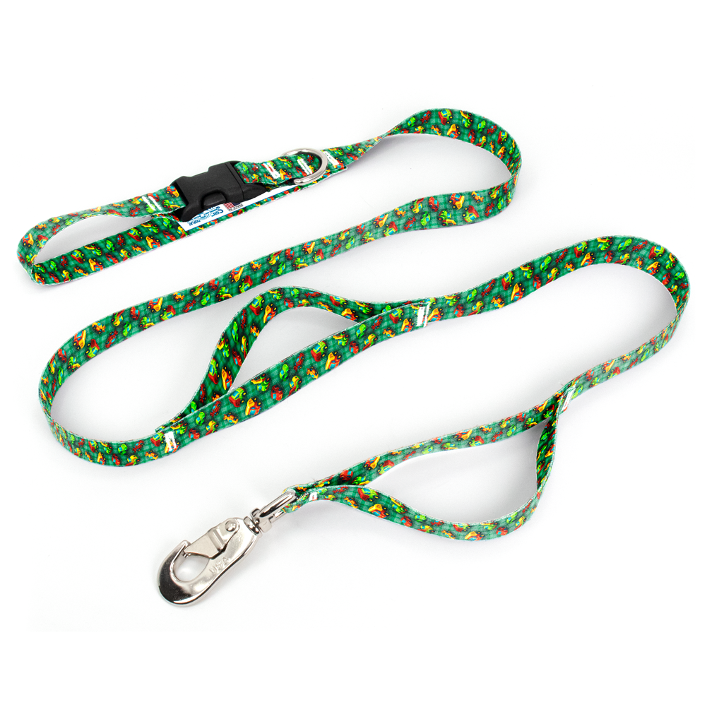 Toy Wheels Green Fab Grab Leash - Made in USA