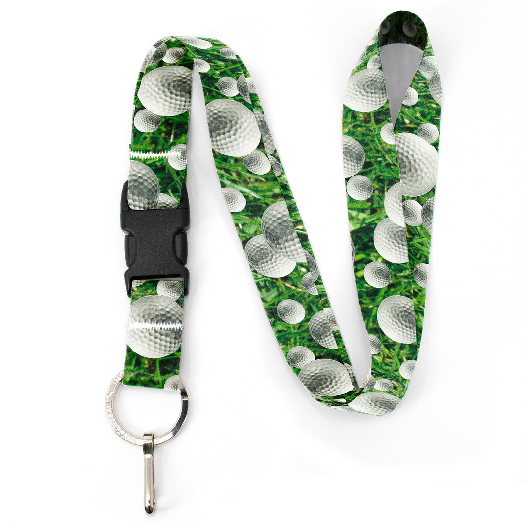 Buttonsmith Golf Premium Lanyard - with Buckle and Flat Ring - Made in the USA - Buttonsmith Inc.